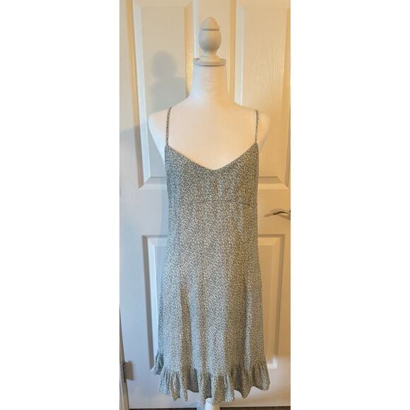 bohme Dresses & Skirts - BOHME Lana Floral Dress Woman’s White/Green Knee Length Boho Size L